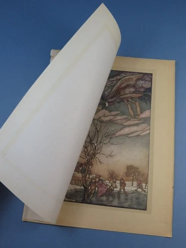 Arthur Rackham Book Of Pictures ~ Illustration Tipped-In Plate ~ 1st Ed 1913 #31
