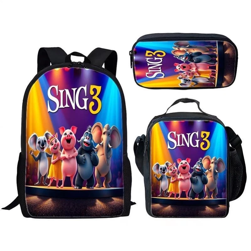 Kids Sing 3 Backpack Set, Cute for Boys Girls