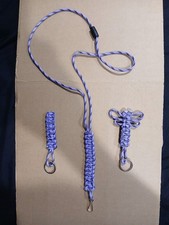paracord lanyard / keychain combo purple