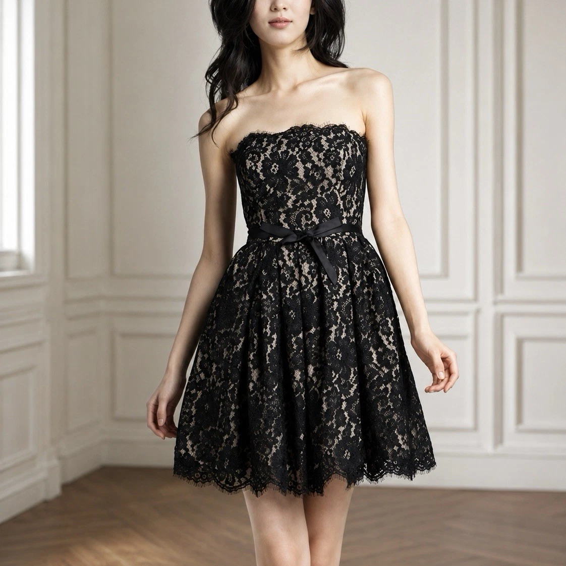 robert rodriguez cocktail dresses ROBERT RODRIGUEZ Pink & Black Cocktail Lined