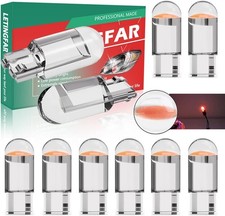 194 LED Bulb RED Pack of 10, T10 led bulb, 168 2825 W5W T10 Wedge COB LED Replac