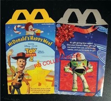 Toy Story 2 - McDonald's Happy Meal Boxes - Complete Set of 2 - 1999