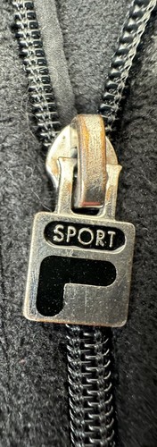 FILA SPORT Girls Black Full Zip Fall Jacket Plush Fleece Long Sleeves L 14 SOFT! - Picture 5 of 7