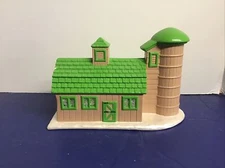 Vintage!Byron Molds 1979 Village Barn & Silo~EUC !!