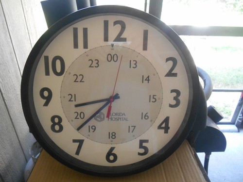 RARE Visiplex TS-CLK-1463 Wireless Synchronized Analog Clock FLORIDA HOSPITAL - 第 1/15 張圖片