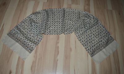 Made in Italy Paisley Tuch Stola leicht transparent chic Vintage 140x28 cm
