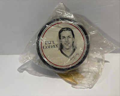 Paul Coffey #77 1996 Souvenir Hockey Puck Burger King Red Wing