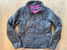 Patagonia Women's Nano Puff Jacket Full Zip Primaloft Puffer S 84215 Forge Grey