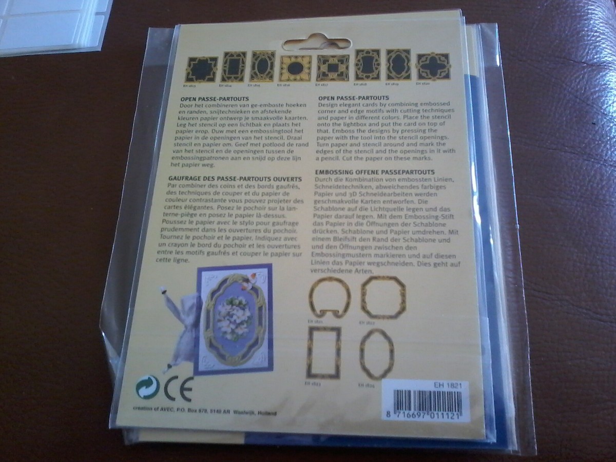 SALE STENCIL FOR SCRAPBOOKING (/EMBOSSING ) NEW (JJ1166) OPEN
