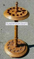 Wooden Storage Rack Hand Crafted Walking Cane Stand for Walking Cane Sticks Golf