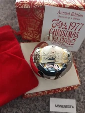  1977 WALLACE SILVER PLATE SLEIGH BELL