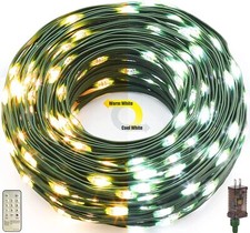 LED Christmas String Light Outdoor Waterproof,77FT200LED Warm White Cool White 