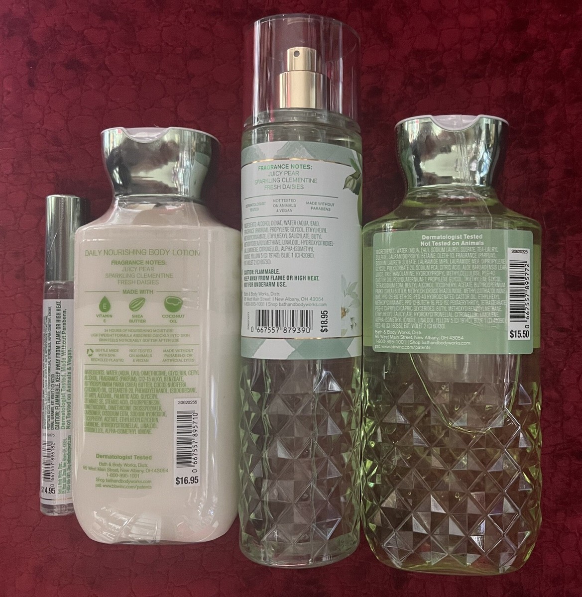 Gingham Fresh Body Lotion 4本セット Bath & Body Works 4 PC SET GINGHAM Fresh Mist, Lotion, Shower Gel