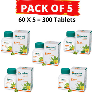 5 x Himalaya Karela Metabolic Wellness Karavellaka Pure Herbal 60 Tabs kosten...