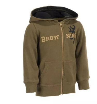NEW Browning Toddler Buckmark Hoodie Youth Sweater Size 5t Brown NEW With  Tags