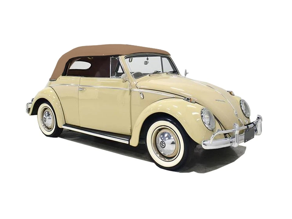 Se adapta a: VW Volkswagen Beetle 1968-1972 techo blando (vidrio reutilizado) lona bronceada Foto 3 de 4