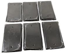 6pcs Hubbell Bell Outdoor 1-Gang Weatherproof Box Cover Bronze Blank 5173-2 NEW