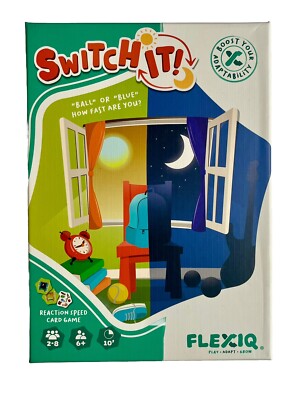 NEW Switch It Reaction Speed Card Game by FlexiQ Family Brain Teasers Age 6+