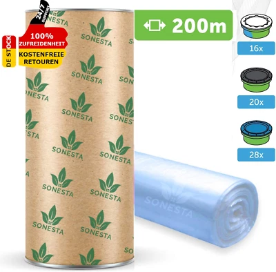 SONESTA 200M ECO Nachfüllfolie Für Windeltwister Windeleimer Kompatibel M. Tommee Tippee
