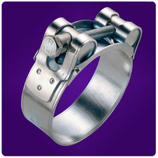 Exhaust Clamp Hose Clamps Clips Steel Heavy Duty T Bolt ACE 17 to 121mm, VAT REG