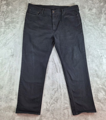 Levis 541 Jeans Mens Black 42x32 Denim Pants Straight Leg Stretch 5 Pockets