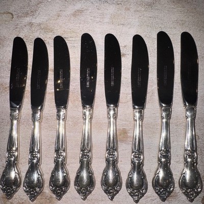 8 Alexandra by Lunt Butter Knives Sterling Silver Handle/Stainless Blade
