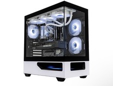H200 Air Tunnel Gaming Case, Panoramic Tempered Glass, Bottom Intake High Airflo