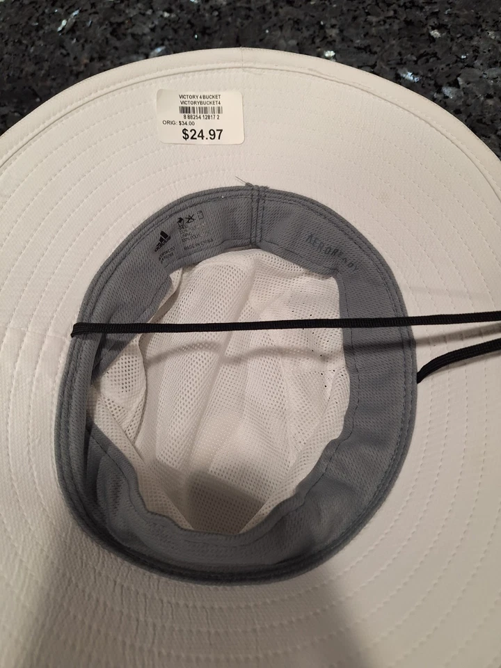 Adidas Sombrero Floppy Sombrero Cubo Blanco Adulto Unisex Talla Pequeña Mediana Foto 4 de 4