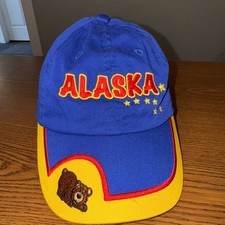 Alaska hat cap youth 6 1/2" strap back Arctic Circle blue