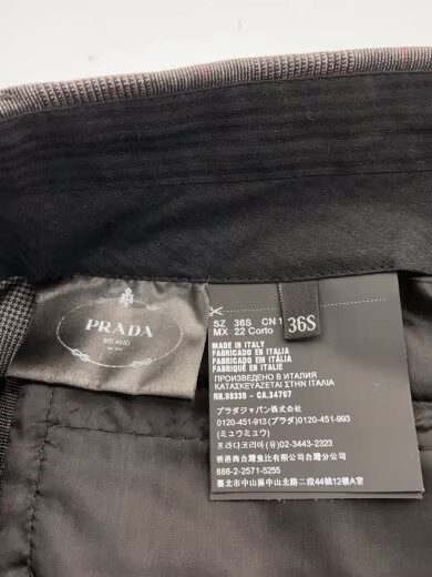 PRADA jeans/ 2019/ slacks/ size 36/ wool/ gray/ check thumbnail 5