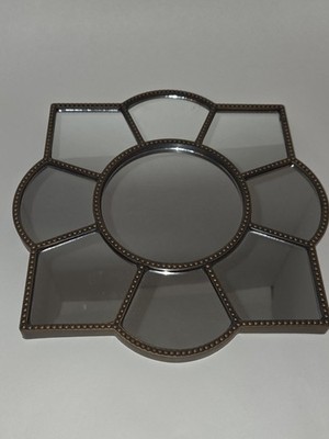 Decorative Wall Mirror, Plastic Frame, 9 Individual Sections