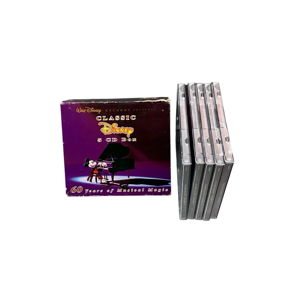 Classic Disney: 60 Years Of Musical Magic 5 Disc Audio CD Box Set Imperfect Case - Image 3 of 4