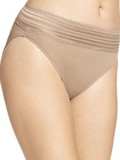 Warners Women's No Pinching No Problem Hi-Cut Brief With Lace WR5109