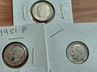 Roosevelt Dimes 90% Silver Classic US Coins Pre-1965 Set Of Three