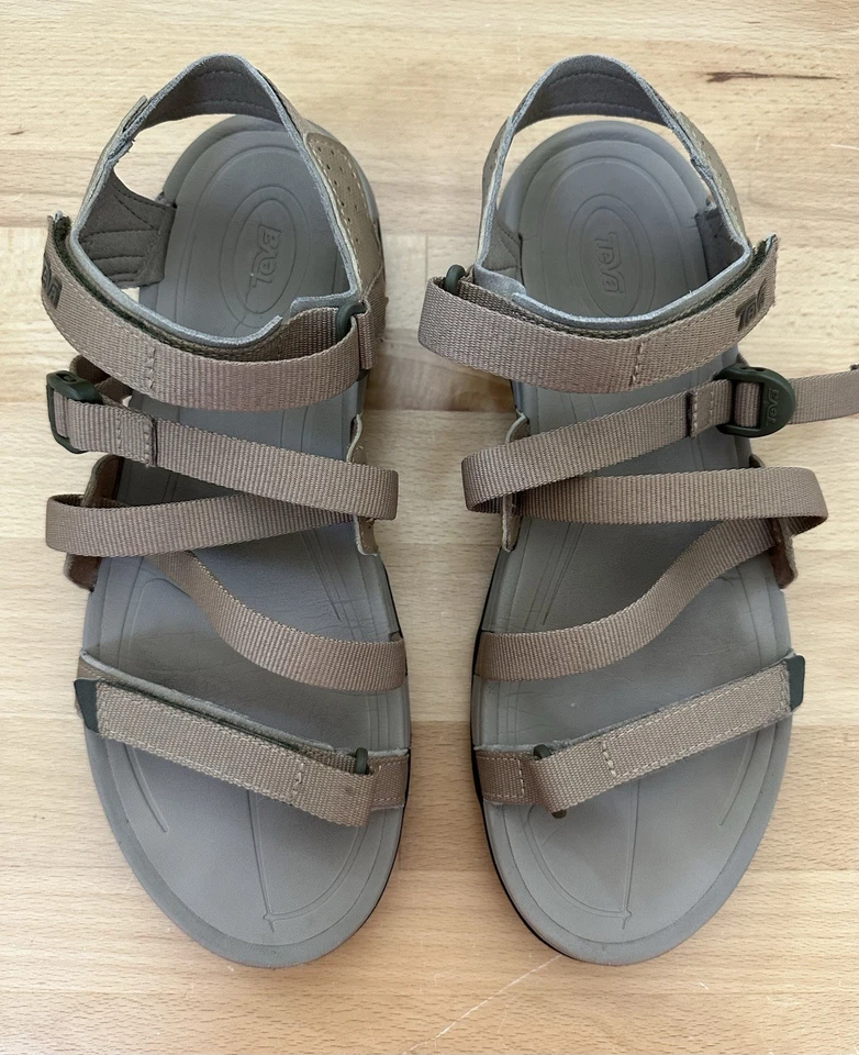 Sandalias Teva para mujer con tiras zapatos al aire libre senderismo flexión 1116647 talla 9,5 Foto 2 de 4