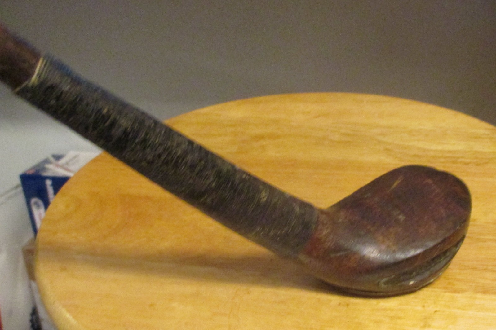 Splice Neck (Scare Head) Wood Hickory Shaft Driver Golf Club Circa 1910