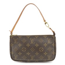 Louis Vuitton Monogram Pochette Accessoires Pouch Hand Bag M51980 Auth Used F/S