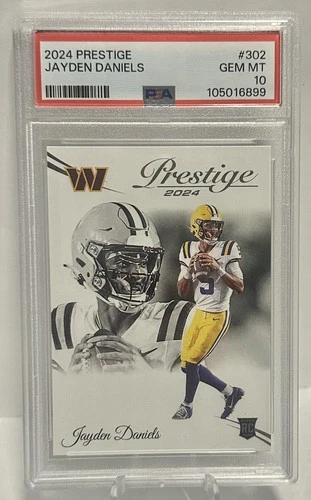 Jayden Daniels 2024 Prestige RC #302 PSA 10 GEM MINT Rookie