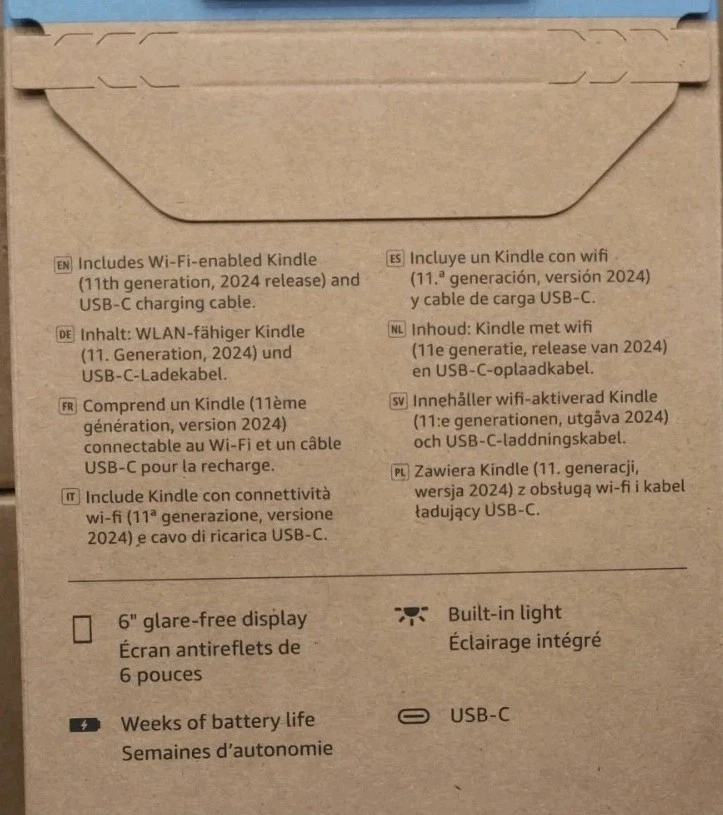 Amazon Kindle (newest 11th gen) 16GB Lightest most compact Kindle NO ADS BLACK - Image 2 of 3