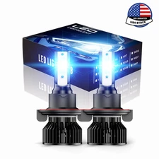 2X H13 9008 Blue LED Headlight Super Bright Bulbs Kit 420000LM Blue Hi-Lo Beam