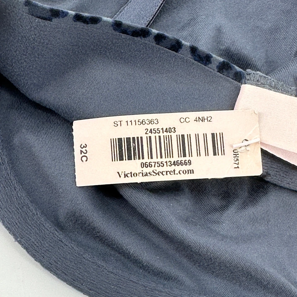 Sujetador con aros Incredible By Victoria's Secret talla 32C gris estampado de leopardo Foto 4 de 4