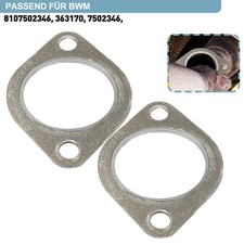 2x Dichtung, Abgasrohr für BMW 3er E46 5er E39 E60 E61 X3 E83 20/25i M54 7502346