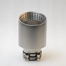 1pc 304 Stainless Steel Muffler or Car Exhaust Single Sandblasted Beveled Edge
