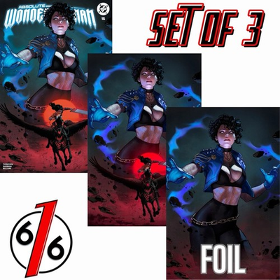 #ad 🔥 ABSOLUTE WONDER WOMAN 16 TALAVERA Trade amp; Virgin amp; FOIL Variant Set LTD 1000 $59.99