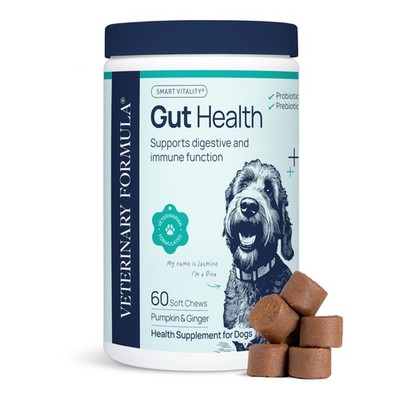 Veterinary Formula Gut Health Supplement for Dogs   Vet-Formulated 60 ct 