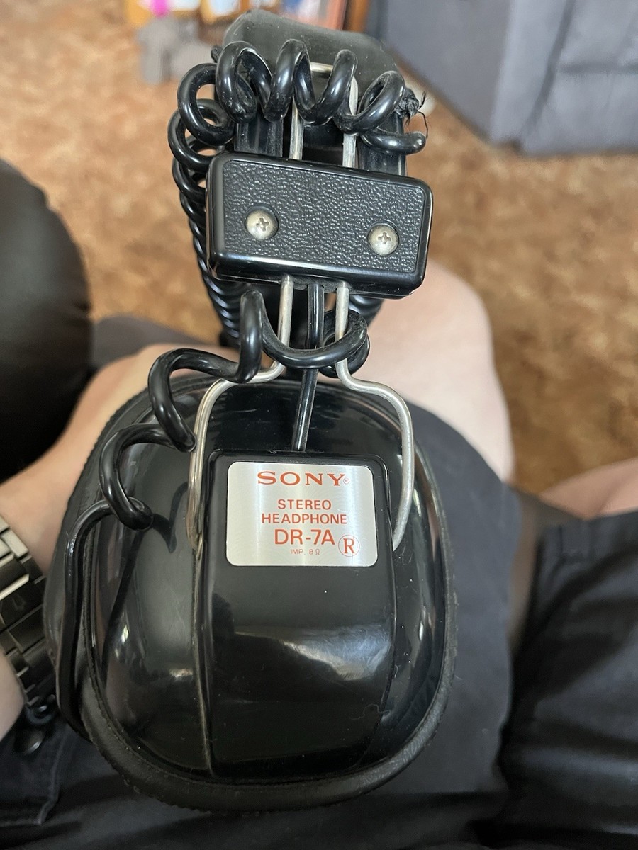 Vintage 70's Sony DR-7A Stereo Headphones Great Authentic Vintage