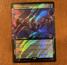 Elven Chorus, R 0775, NM Surge Foil MTG LotR Lord Rings Extended Art Collector