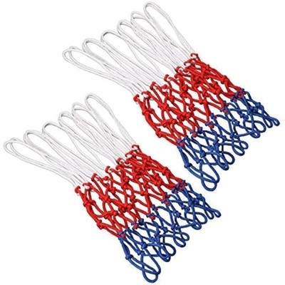 Hochwertiges Basketballnetz 2er Set, Dauerhaftes Ersatznetz für Standardkörbe...