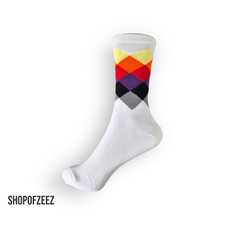 6 Paar Kniehohe Reitstiefelsocken – Mit Argyle-Muster, 79% Baumwolle – Größe 37-40 (UK 4-7), Mehrfarbig