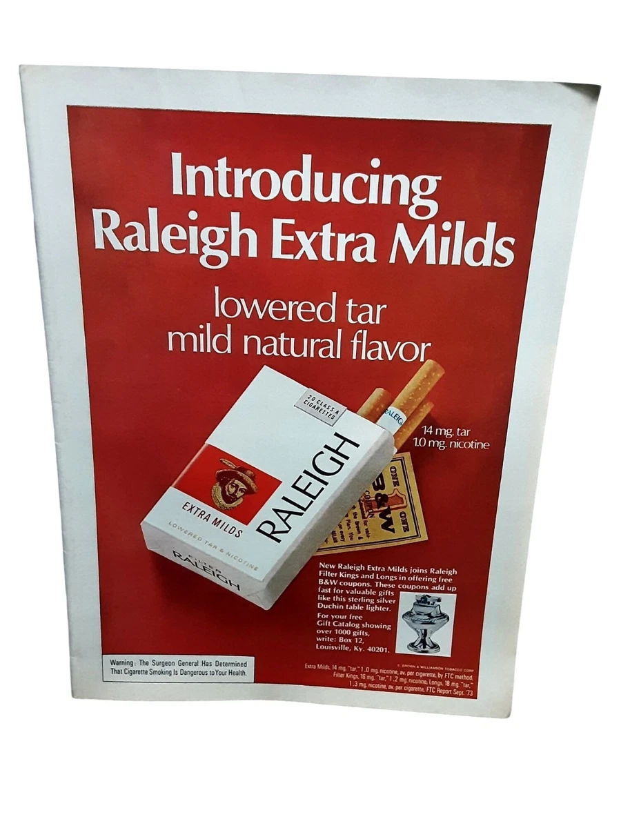 Raleigh Collectible Tobacco Cigarettes for sale
